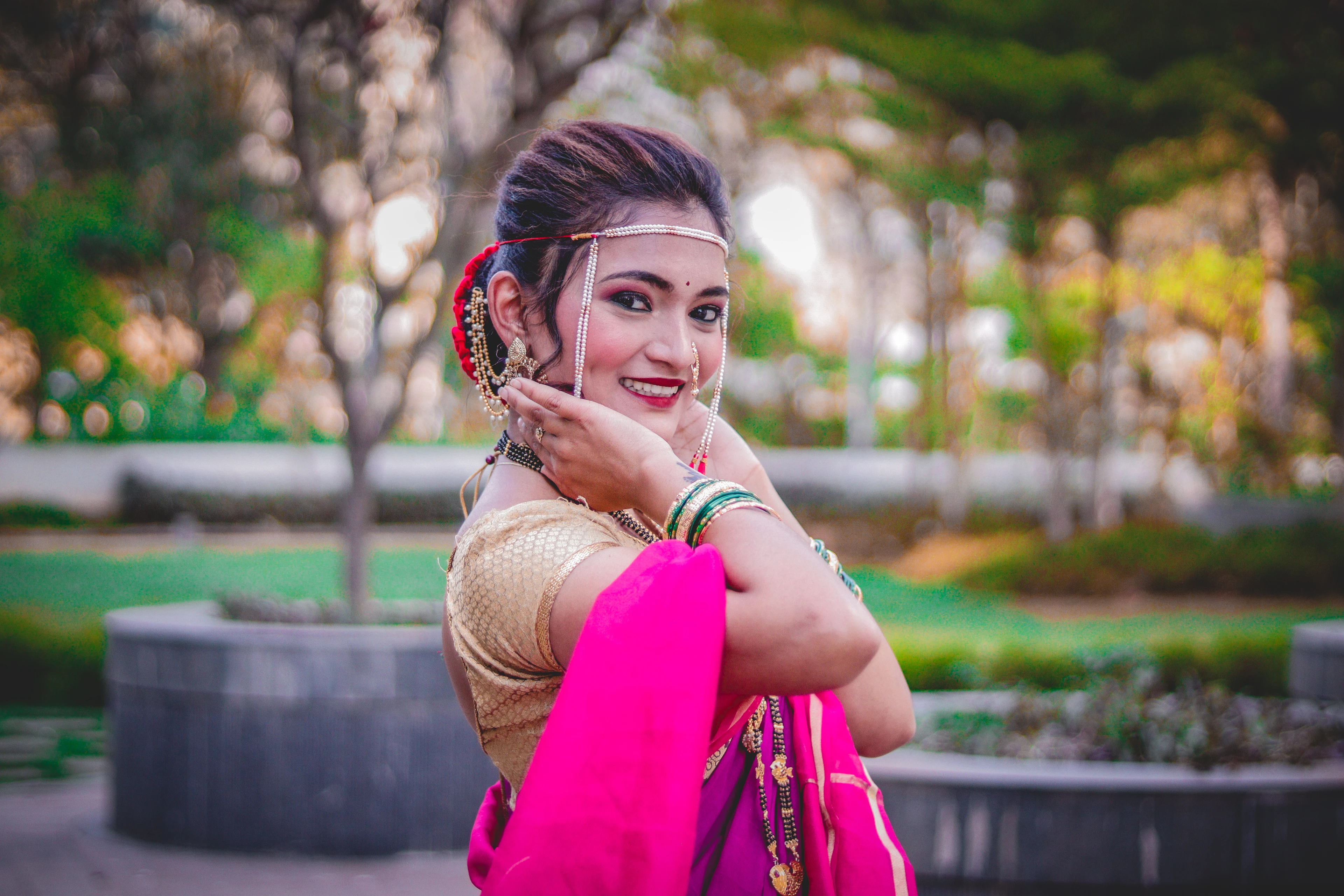 Bridal Makeup of Marathi Mulgi