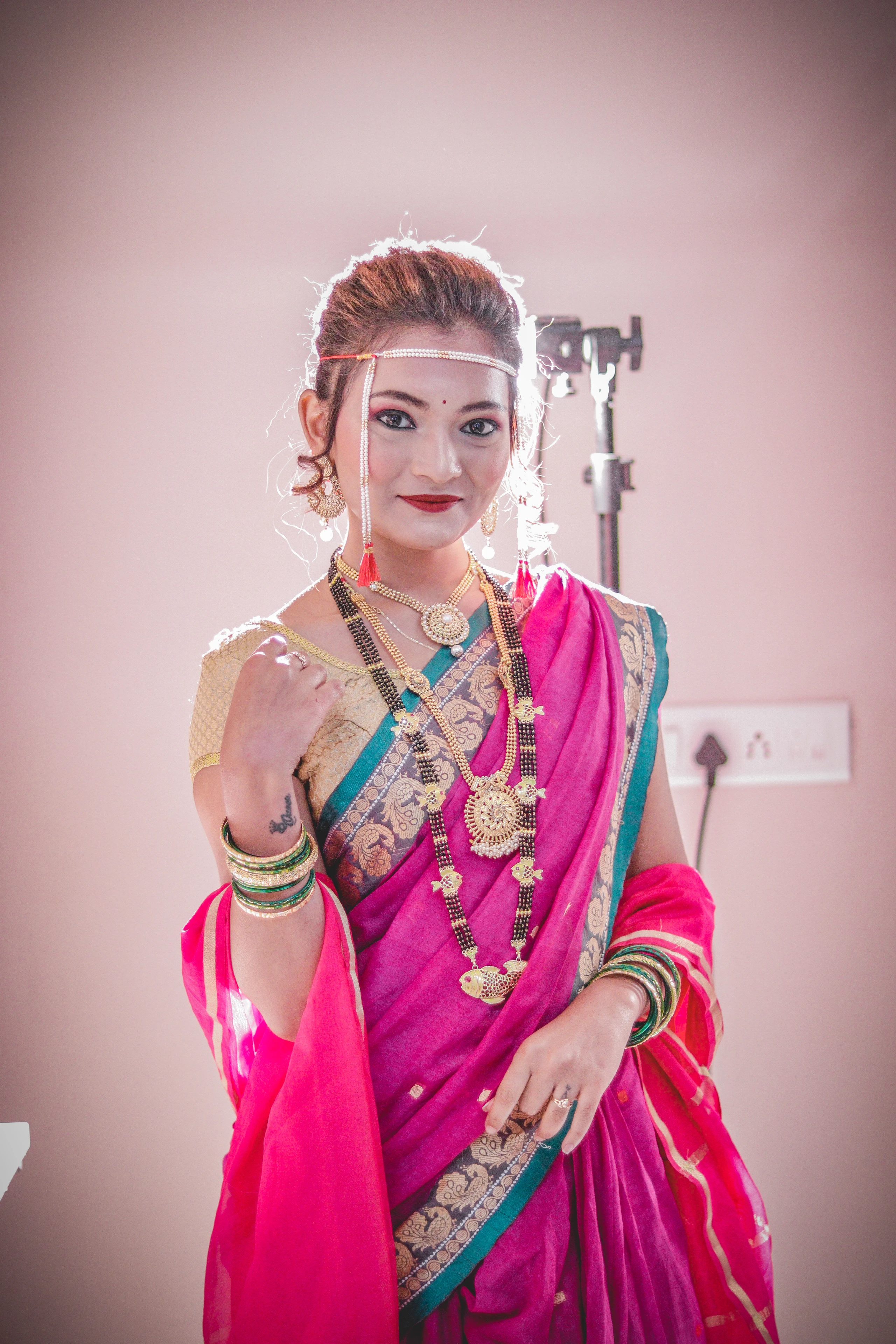 Maharashtrian Wedding Makeup & Saree