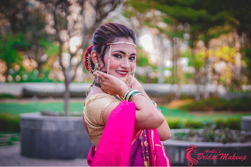 Bridal Makeup of Marathi Mulgi