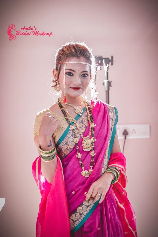Maharashtrian Wedding Makeup & Saree